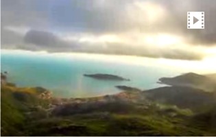 Paragliding over Budva